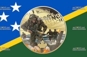 Соломоновы острова пол доллара - монета 50 центов День Д