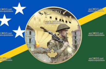 Соломоновы острова пятьдесят центов - монета 50 центов Итальянская кампания