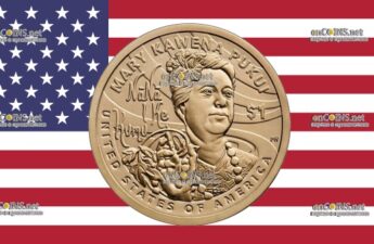 1 бакс США - монета 1 доллар Мэри Кавена Пукуи