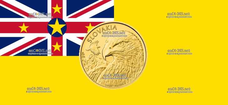10 долларов Ниуэ – монета 10 долларов Орел Словакии