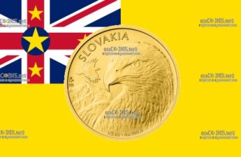25 долларов Ниуэ – монета 25 долларов Орел Словакии