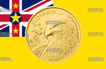 50 долларов Ниуэ – монета 50 долларов Орел Словакии