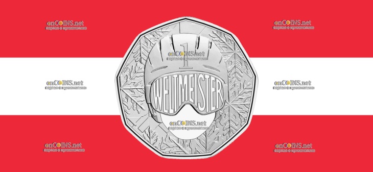 Австрия серебряные 5 евро - серебряная монеты 5 евро ЧЕМПИОН МИРА