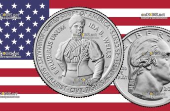 Монета 25 центов США - монета 25 центов Ида Белл Уэллс