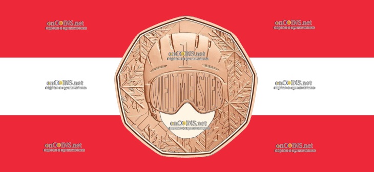 Пять евро Австрии - монета 5 евро в серии ЧЕМПИОН МИРА