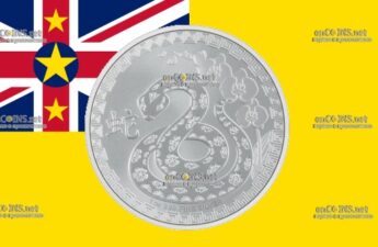 Серебряные 2 доллара Ниуэ – монета 2 доллара Год Змеи