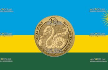 Сто франков Руанды – монета 100 франков Год Змеи