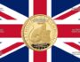 Золотые монеты 25 фунтов Британии - монета 25 фунтов Борзая Ричмонда