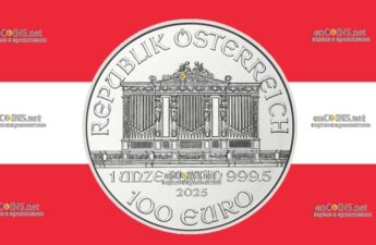 Австрия платиновые 100 евро - монеты 100 евро Венская филармония
