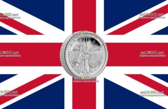 Серебряные 10 пенсов Британии - монета 10 пенсов Британия