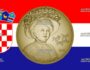 Сто евро Хорватии - монета 100 евро Мария Юрич