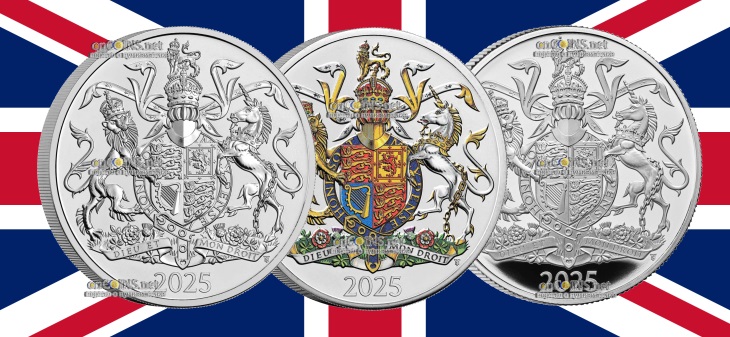 Монеты Британии - монеты Герб Его Величества короля Карла III