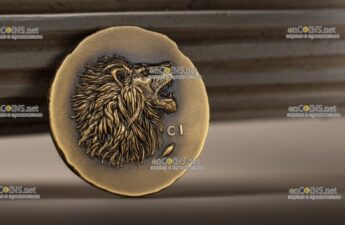 Острова Кука 250 долларов - монета 250 долларов Лев