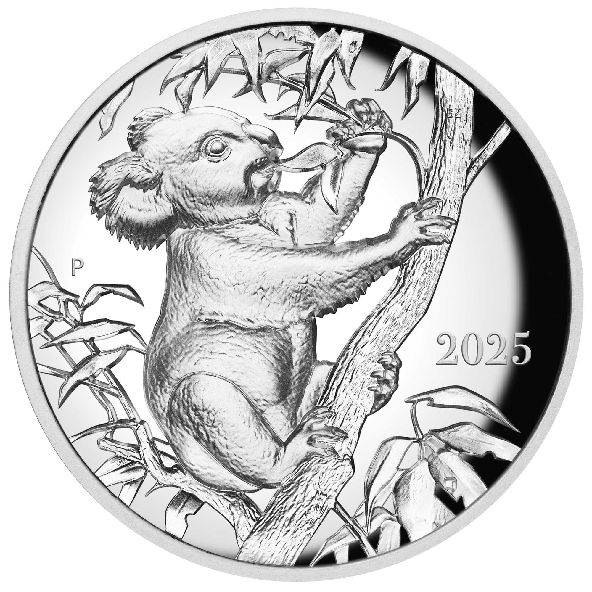 Серебряная монета 2 доллара Австралия - 2 доллара Коала, реверс