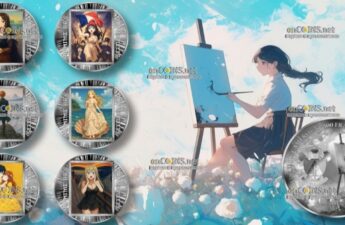 Серебряные монеты Камеруна - серию монет 500 франков КФА AI•NIME Art