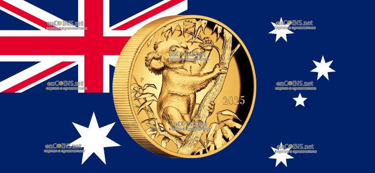 Золотая монета 100 долларов Австралия - 100 долларов Коала