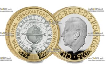 Монета £2 Гринвичская обсерватория