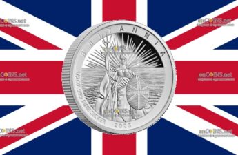 Серебряные 1 фунт Британии - монета 1 фунт Британия