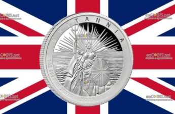Серебряные 2 фунта Британии - монета 2 фунта Британия