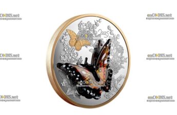 Монета $125 Канада Бабочка-монарх Мурано