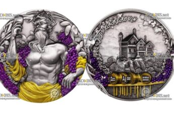 Монета 2000 франков КФА Камеруна Дионис — Бог Вина