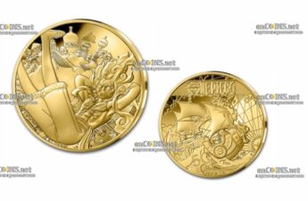 Монета €50 Франции Аниме Большой куш