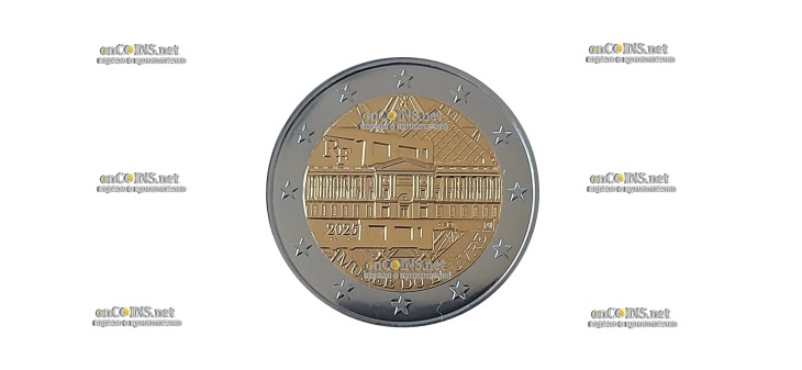 Ходовая монета Франции €2 Лувр