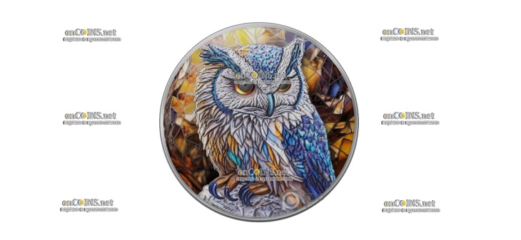 Монета 20 франков Республика Конго Сова