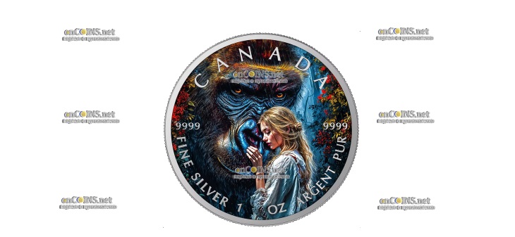Монета $5 долларов Канады Kong Bond