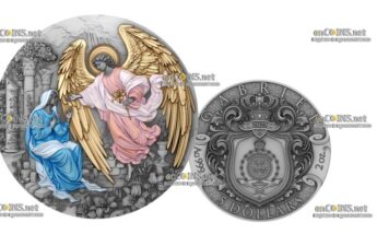 Монета $5 Ниуэ Гавриил Вестник Спасения