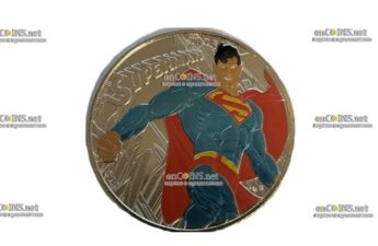 Монета Франции 10 EURO Супермен