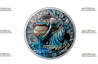 Монета Канады 5$ Водолей