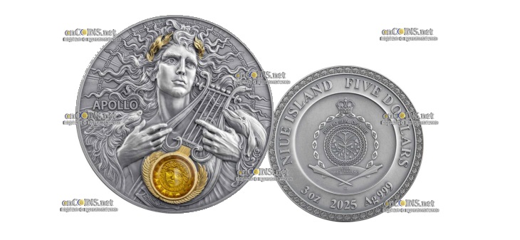 Монеты $5 Ниуэ Apollo