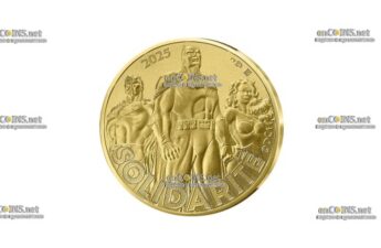 Монеты Франции 500 евро DC Comics и Лиге Справедливости