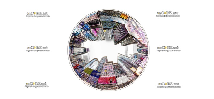 Монеты Острова Кука 20$ New York