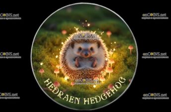 Серебряная монета доллар США Еж