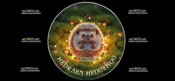 Серебряная монета доллар США Еж
