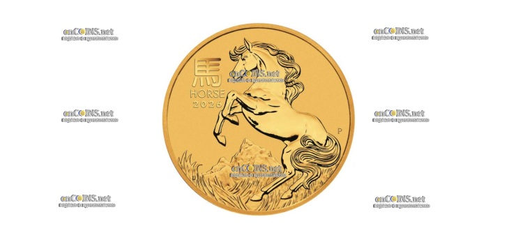 Монеты Австралии 100$ Год Лошади