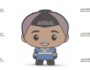 Монета $2 Новой Зеландии от Ниуэ Sokka Chibi