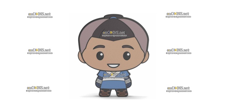 Монета $2 Новой Зеландии от Ниуэ Sokka Chibi
