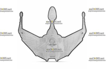 Монета 5NZ$ Ниуэ Корабль Птица Добычи