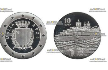 Монета Мальты 10 евро Мдина