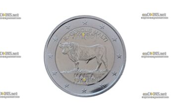 Монета Мальты 2€ Мальтийский бык
