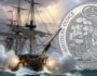 Монета Руанды 50 франков Боевое судно HMS Victory