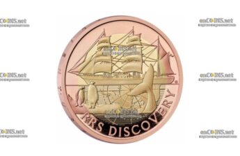 Монета Великобритании £2 Судно RRS Discovery