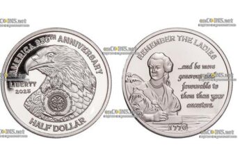 Серебро монета ½$ Либерии Помните леди