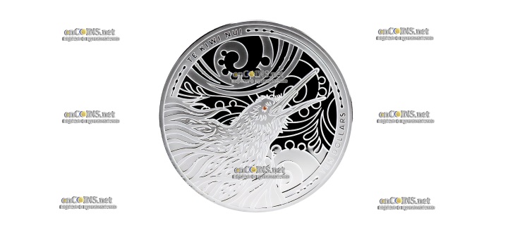 Монета 10 долларов NZD Киви