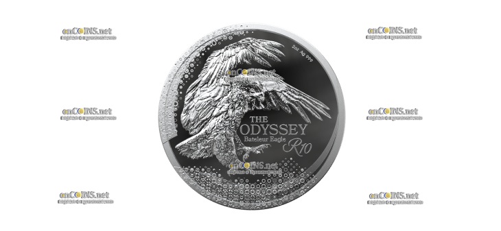 Монета 10 рандов ЮАР Орел Батлер