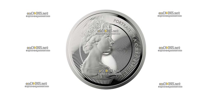 Монета £5 Британии Портрет Королевы 1968–1984