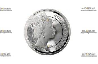 Монета £5 Британии Портрет Королевы 1985-1997